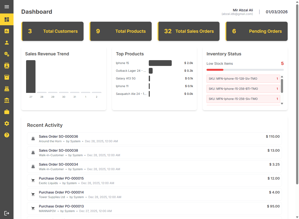 Shell Ims Software IMS - Inventory Management System with Integrated Accounting | Cloud ...